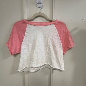 cropped baseball tee